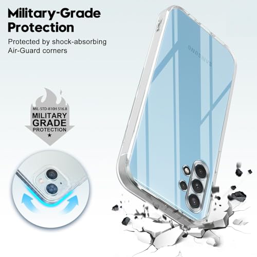 Image of Jkobi Back Case Cover for Samsung Galaxy A32 4G (Camera Protection with Silicone Clear Shockproof Case | Soft and Flexible | Transparent)