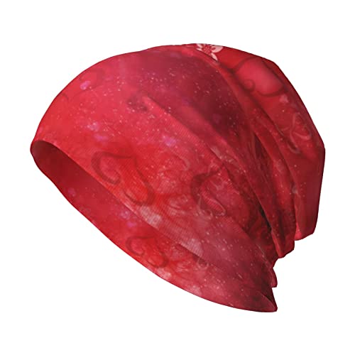 Dublin Ireland Ha Penny Bridge River - Gorro unisex para adultos, gorro de punto suave, cálido y duradero para clima frío. Gorra, Flor de corazón rojo para el día de San Valentín, talla �nica