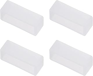 uxcell Watch Band Strap Loops, Rubber Replacement Fastener Rings Silicone Watch Holder Keeper for 20mm Width Watch Band, Transparent 4 Pcs