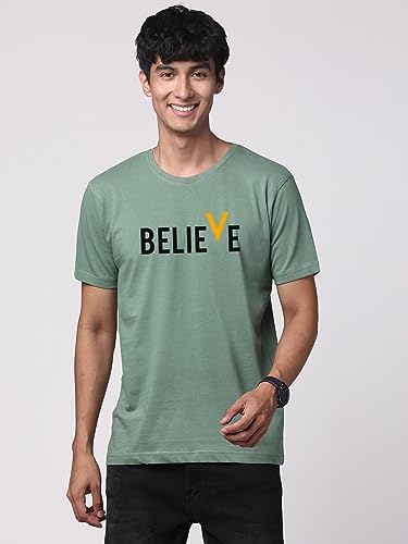 Image of ADRO 100% Cotton Lycra Tshirts for Men Combo Pack of 3 | Regular Fit | Printed T Shirt | Round Neck Half Sleeve| Mens Tshirts