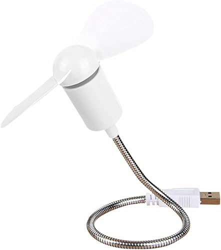 Zerodeko Mini ventilador USB flexible cuello de cisne portátil silencioso ventilador de refrigeración para portátil oficina hogar viajes