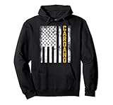 Distressed Cardano US Flag Cardano Crytocurrency Pullover Hoodie