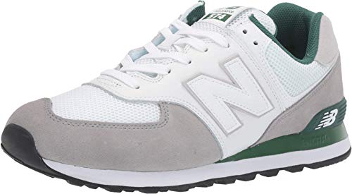 Image of New Balance Men's 574 V2 Sneaker, Marblehead /Team Forest Green, 9.5 W