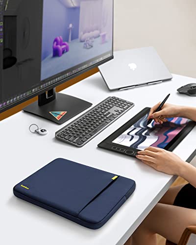 Image of tomtoc 360 Protective Laptop Sleeve for 14-inch MacBook Pro M1 Pro /Max A2442 2021, 13-inch New MacBook Air M2 /A2681 2022 with Hard Shell Case, Water-Resistant MacBook Case Bag with Accessory Pocket