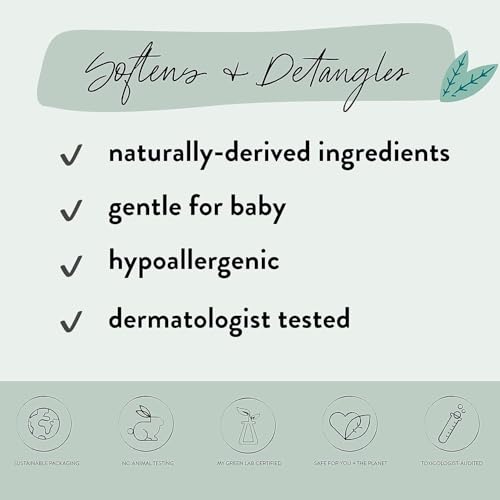 The Honest Company Fragrance-Free Conditioning Hair Detangler Tear-Free Hypoallergenic Leave-In Conditioner and Fortifying Spray for Sensitive Skin 4 fl oz (Pack of 3) - image 3