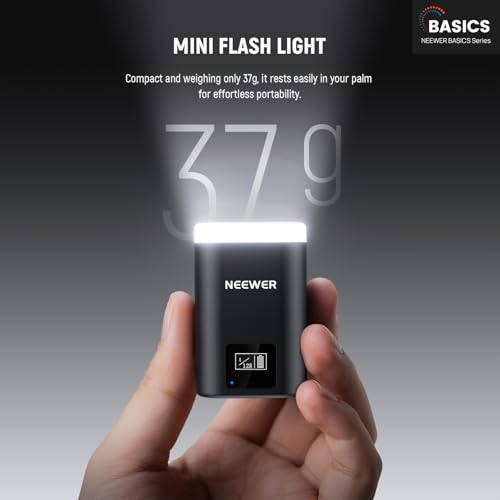 Image of NEEWER Entry Level Version Mini Camera Flash N12: 5600K Fill Light, LCD Display, Compatible with Canon /Fujifilm /Sony /Nikon DSLR Hot Shoe Cameras for Studio Shoots
