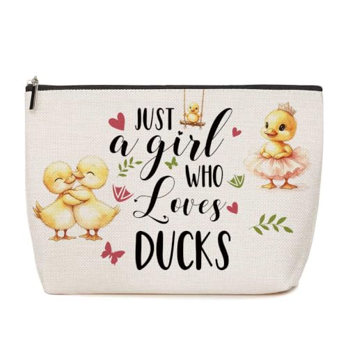 Lovdazzles Duck Gifts for Girls Makeup Bag Funny Animal Cosmetic Bag