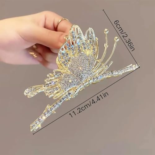 Image of Flower Queen Hair Clutcher For Women | Stylish Hair Claw For Girls | Trendy Alloy Metal Clip | Premium & Fashionable Girls Hair Accessories | Suitable In Various Occasions | Pack Of 1