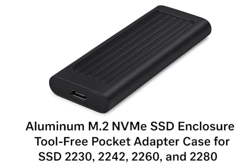 Carcasa externa M.2 NVMe SSD aluminio USB 3.2 sin herramientas miniatura 2