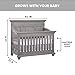 Oxford Baby Westport 4-in-1 Convertible Crib, Dusk Gray, GreenGuard Gold Certified