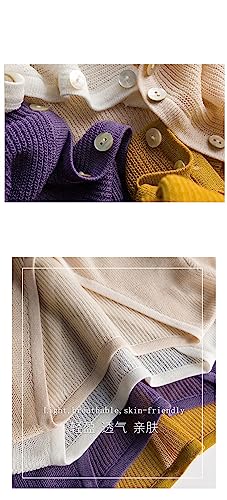 Women's Summer Linen Cardigan V-Neck Short Top Knitted Bottoming Shirt Women's Jacket2