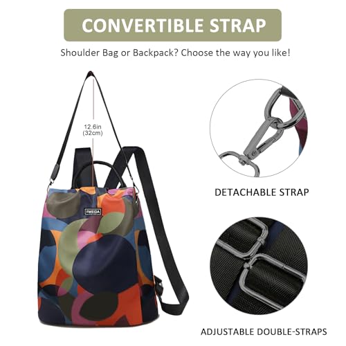 Image of Backpack Purse for Women Anti Theft Travel Bag Convertible Fashion Backpack Casual Shoulder Bag Waterproof Daypack for Hiking