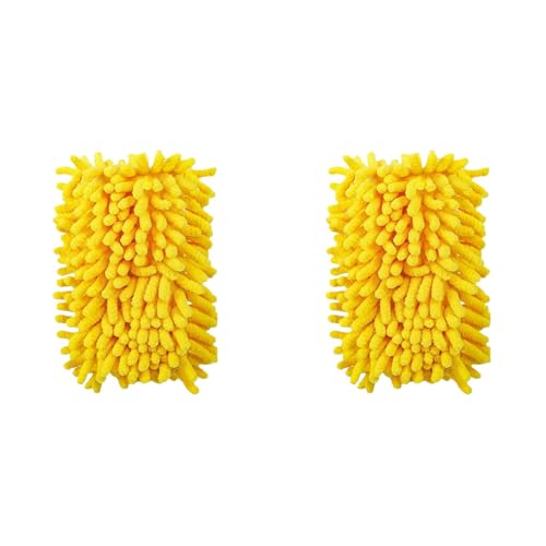 Plumero de mano de microfibra, plumeros para limpieza, paños de repuesto de plumero de mano, recambios de microfibra lavables, para limpiar coches, ordenadores, aire acondicionado, TV (2 unidades