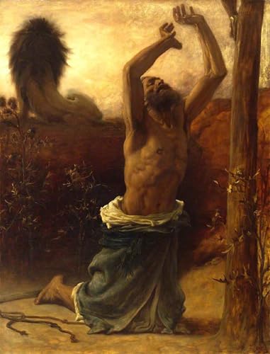 Toile murale abstraite Saint Jérôme par Leighton | Peinture salon 60x90cm