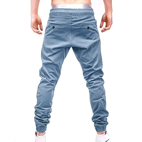 LISTHA Fashion Pants Men\'s Sweatpants Casual Elastic Joggings Sport Solid Baggy Pockets Trousers