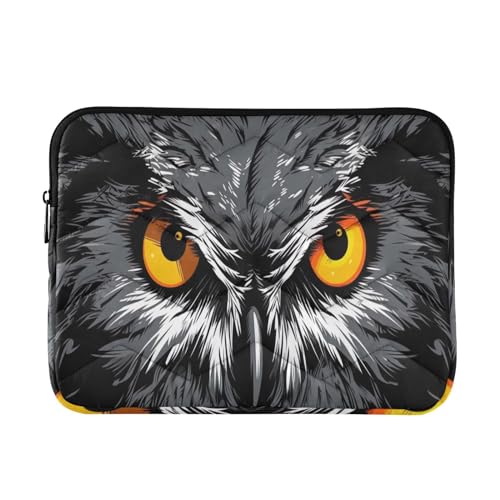 Funda para portátil de 13-14 pulgadas con diseño de búho miniatura 1