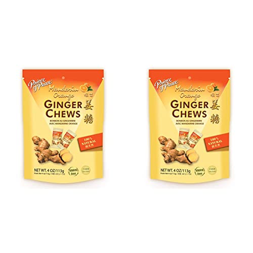 Prince Of Peace Ginger Chews With Mandarin Orange, 4 Oz. – Candied Ginger – Orange Candy – Orange Ginger Chews – Natural Candy – Ginger Candy For Nausea (Pack Of 2) #TOP16