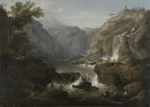 Tableaux Graffiti Art Mural les cascades de Tivoli par Claude Vernet Impression 60x90cm