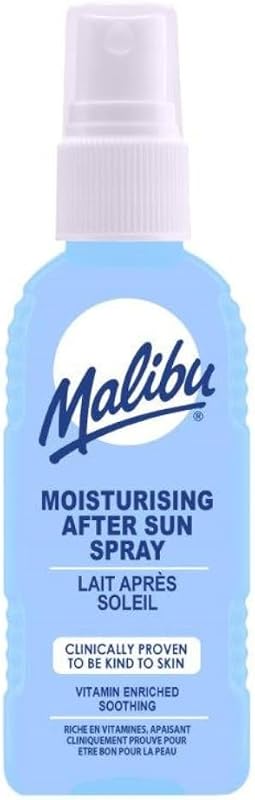 Malibu Spray pós-sol com aloe vera e vitamina E, 100 mL