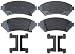 ACDelco 17D818CH Professional Ceramic Front Disc Brake Pad Set
