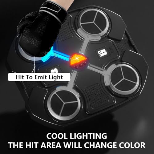 Image of Music Boxing Machine Kids, Smart Music Boxing Machine with Boxing Gloves,Musical Boxing Machine with Bluetooth,3-Level Speed,USB Charging,Boxing Machine Wall Mounted for Children Home Exercises