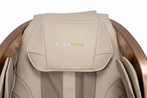 Image of Robocura Majestic Neo Full Body Massage Chair With Voice Control (Bronze and Beige color)