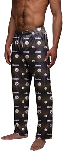 FOCO Pittsburgh Steelers Men's Scatter Pattern Pajama Lounge Multi Color Pants2