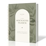 BIROYAL Hochzeitsplaner Deutsch für den großen Tag, 160 Seiten Wedding Planner mit Terminplan, Checklisten, Zeitplan und Tipps, Hochzeit Buch mit Kalender, Tolles Geschenk zur Verlobung - DIN A4