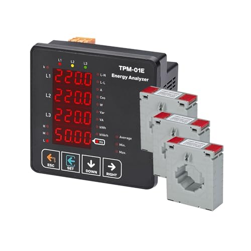 TPM-01E アナライザー マルチメーター 3P&4W コントロールリレー(3CT 1000A)
