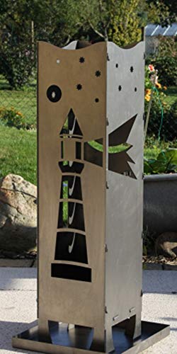 Feuersäule Stahl "Leuchtturm" Made in Germany