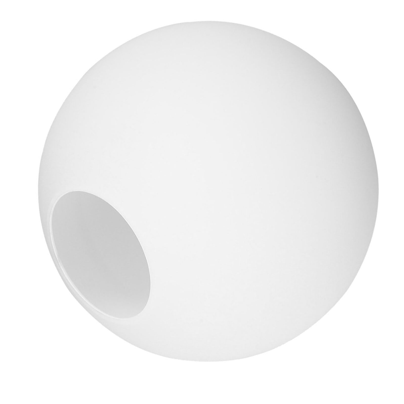 Ersatzlampenschirm aus Weißem Glas, Kugelförmig, 25 Cm