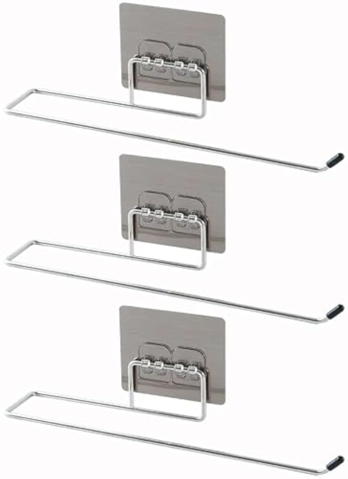 3Pcs Stainless Steel Self Adhesive Toilet Paper Roll Holder