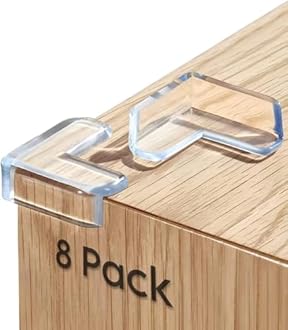 Pack of 8 Silicone Corner Protectors | Baby Proofing Edge & Corner Guards for Sharp Edges, Table, Bed & Furniture | Child Safety Cushion for Baby Proofing - Pack of 8