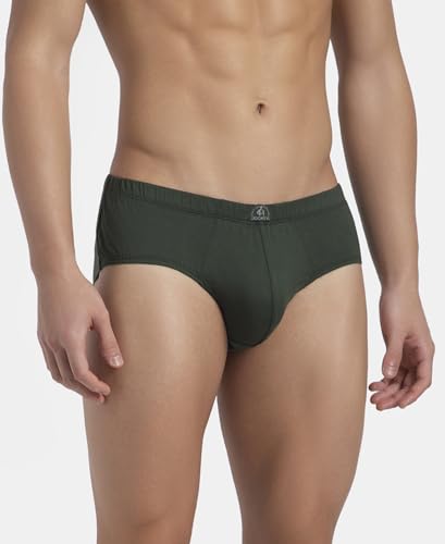 Image of Jockey 8035 Men Super Combed Cotton Solid Brief with Ultrasoft Concealed Waistband