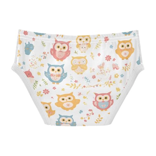 KLL Cute Owl Animal Cartoon Toddler Boys' Pure Cotton Underwear Cute Undies2