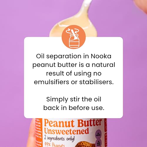 Image of Nooka Unsweetened Creamy Peanut Butter | 100% Peanuts, Zero Additives | No Palm Oil & No Stabilizers | Nutrient-Dense Healthy Fats for Brain Development & Growing Toddlers