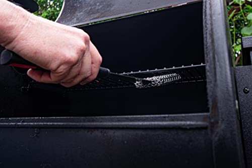 Bbq Dragon Chainmail Grill Brush And Scraper - Stainless Steel Grill Cleaning Brush - Heavy Duty And Bristle Free Grill Cleaner, Grill Scraper - Safe For Porcelain - Perfect Grill Accessories Gift #TOP4