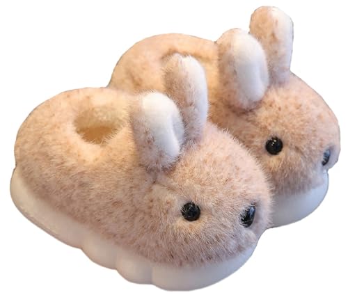 Image of Cute Women's Rabbit Slippers - Warm & Plush, Cartoon Design, Perfect for Winter & Indoor /Outdoor Use