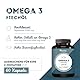 Omega 3 Wildfischöl 2000mg - 1000mg EPA, 500mg DHA, 60 Omega 3 Kapseln hochdosiert - Herz- & Gehirnfunktion, Sehkraft - 2 Monate - Vitavea