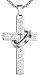 Men's Stainless Steel Lord's Prayer Cross Halo Pendant Necklace, SilverTone, 23" Chain, ddp010yi
