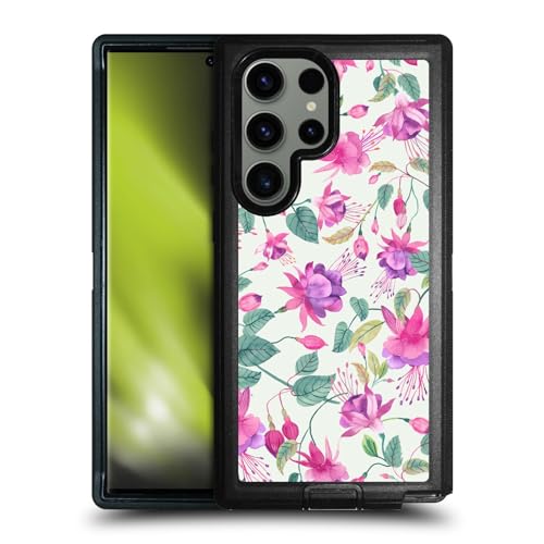 Coque Samsung S23 Ultra Antichoc Fleur Fuchsia pour Sorties et Bureau