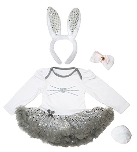 Body bébé fille d'exception coloris argent silver de 0 à 24 mois