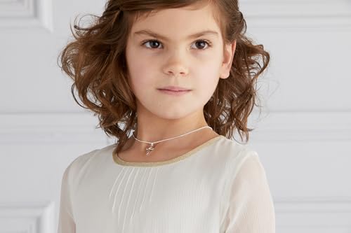 Cherish Pearl Cross Necklace – 925 Sterling Silver Girls' Jewelry for First Communion, Baptism, Quinceañera, Flower Girl or Bridesmaid Gift3