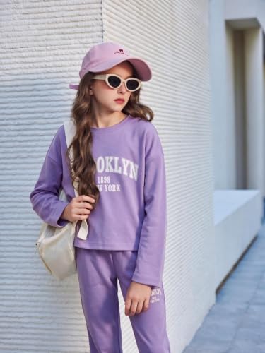 Image of Arshiner Girls 2 Piece Outfits Kids Trendy Tie Dye Sweatsuits Sets