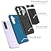 Asuwish Phone Case for Samsung Galaxy A36/A56 5G with Tempered Glass Screen Protector Cover and Slim Credit Card Holder Stand Hybrid Mobile Cell Accessories A 36 56 SM-A366U SM-A566V Women Men Blue