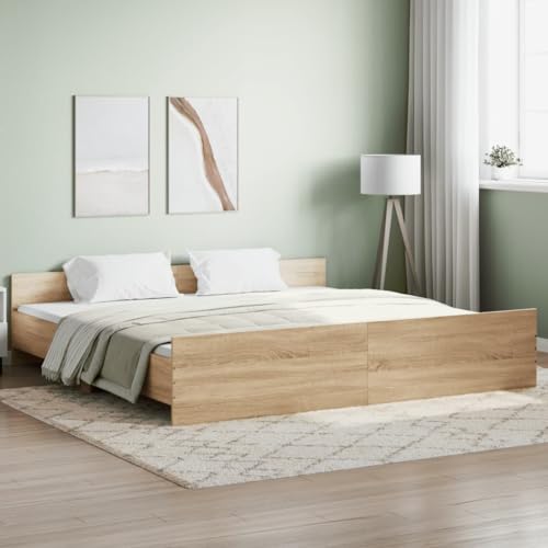 Keyroto Giroletto Matrimoniale 200x200 cm, Rovere Sonoma