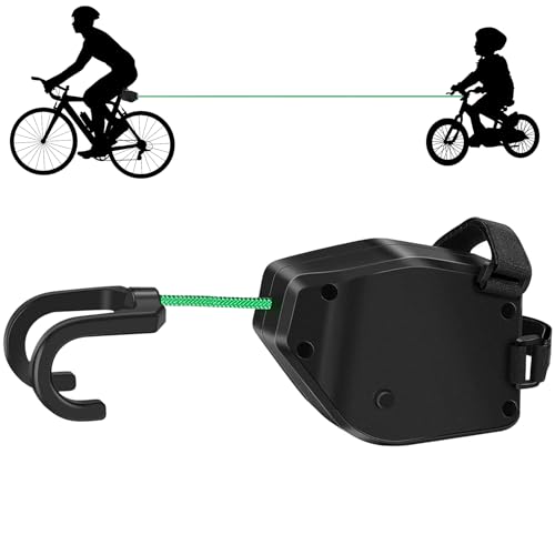YeahBoom Cuerda de Remolque Bicicleta Niños,2,5m Portátil Retráctil Sistema de Remolcar,Remolque Bicicleta Cuerda Cable,Capacidad de Carga de 500 Libras para Todas Las Bicicletas, Viajes En Familia