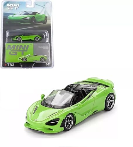 Auto de colección McLaren 720S Spider 1:64 verde miniatura 1