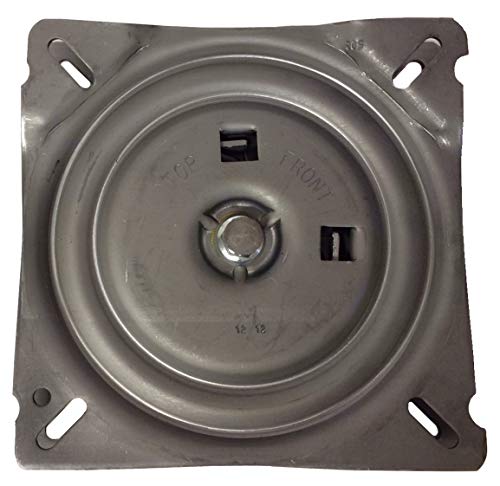 7 Inch Replacement Angled Bar Stool Swivel Plate with Memory Auto Spring Self Return Feature - S4938