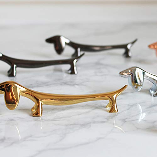 Suporte de descanso de pauzinhos pretos Cabilock em forma de pauzinhos de animais em forma de dachsh